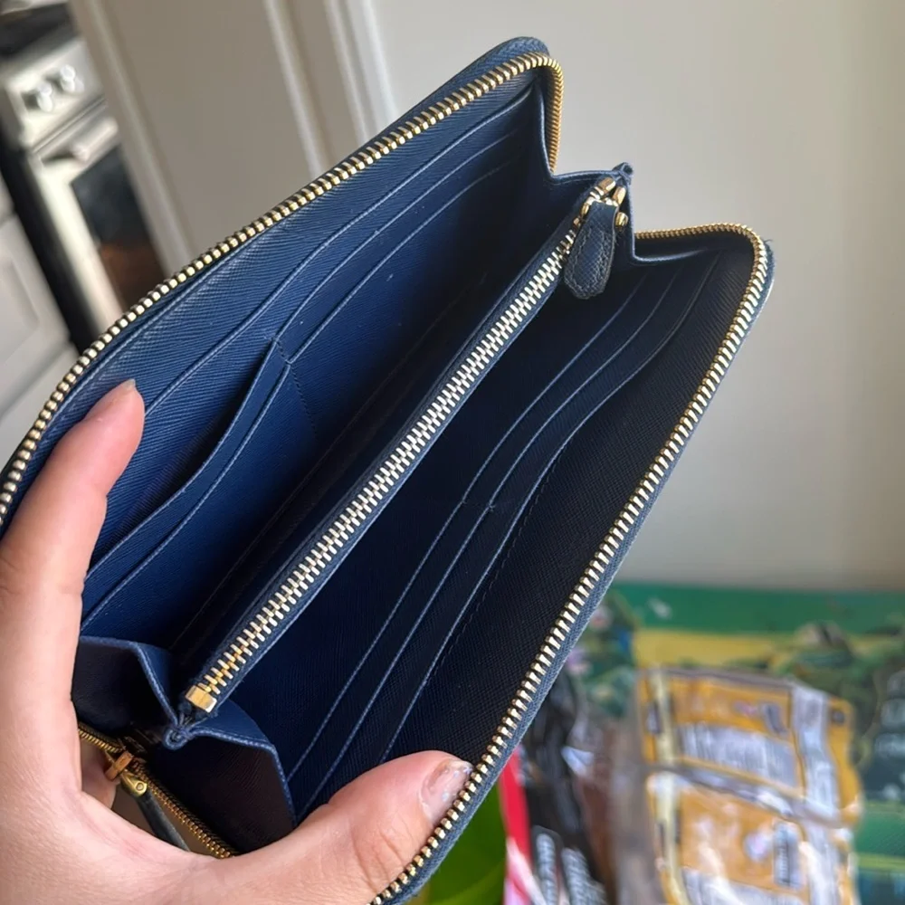 Prada Saffiano Leather Zippy Wallet - Picture 7 of 10
